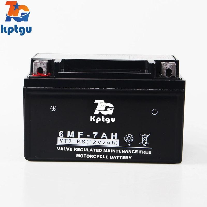 Yt7-12V7ah Totally Maintenance-Free AGM Rechargeable Lead Acid Motorcycle Battery