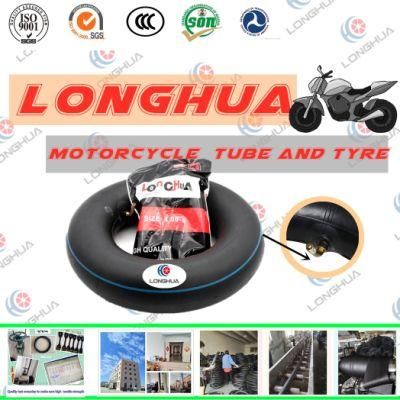 Longhua Factory Natural Butyl Motorcycle Tyre and Tube (4.00-8)