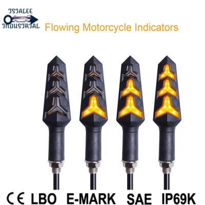 Durable LED Turn Signal Motorcycle L Letter Lamp Universal Turn Signal Light 12V Indicator Light Running Light
