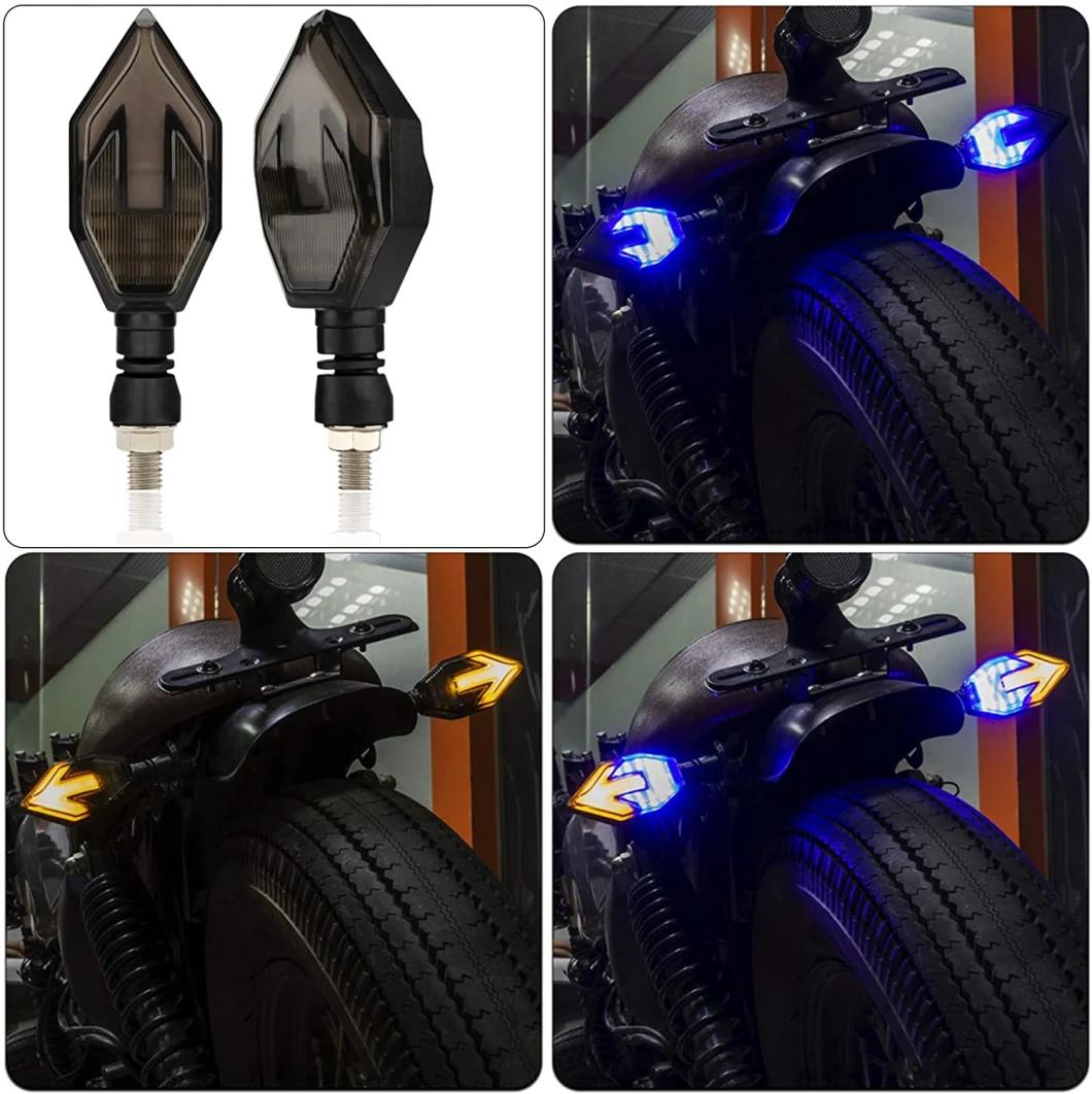 Turn Signal Light, Motorcycle LED Lights, Motorbike Indicator Daytime Running Light Universal for Motorcycle Harley Cruiser Honda Kawasaki YAMAHA Suzuki