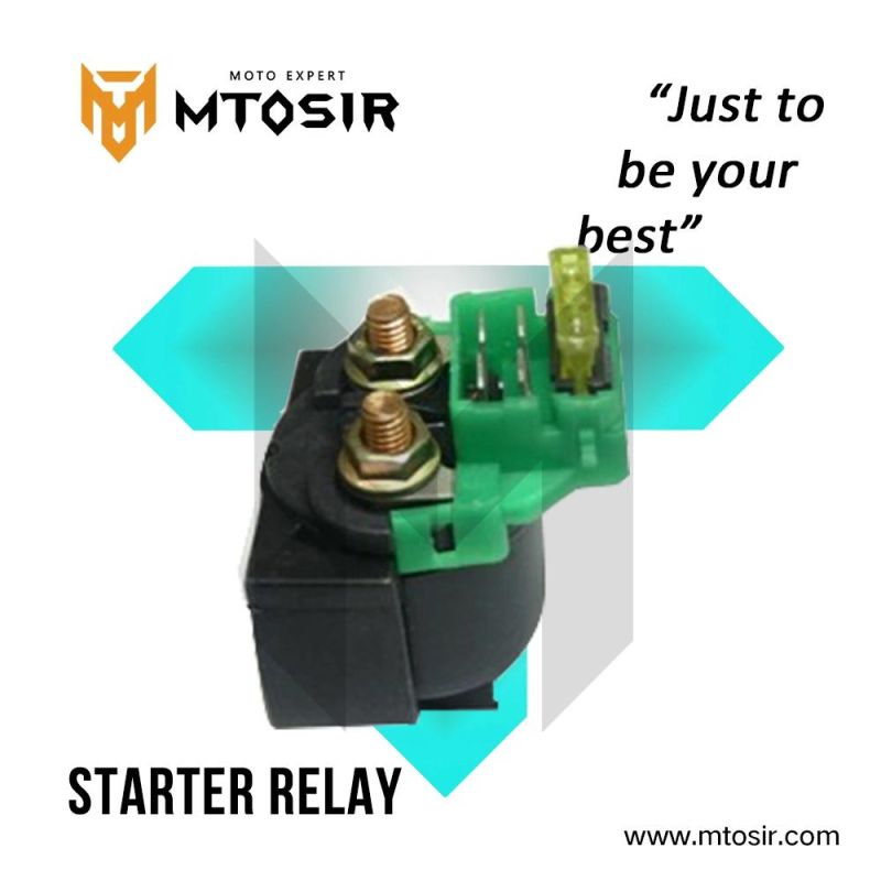 Mtosir High Quality Motorcycle Electrical Starter Relay Fit for Cg125 Cgl125 Gn125 Ax100 Biz 125 Bajaj Scooter Universal Motorcycle Accessories Black