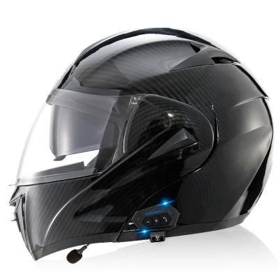 Factory Hot Selling Snake Pattern Imitation Carbon Fiber Transparent Mirrormodular Motorcycle Helmetmotorcycle Helmet Holdermotorcycle Helmet
