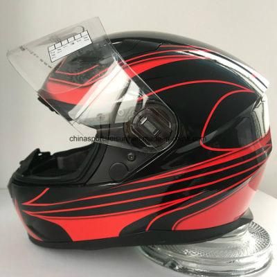 Factory Price ABS ECE &amp; DOT Approved Double Visor 1500g Motorcycle Parts Helmet