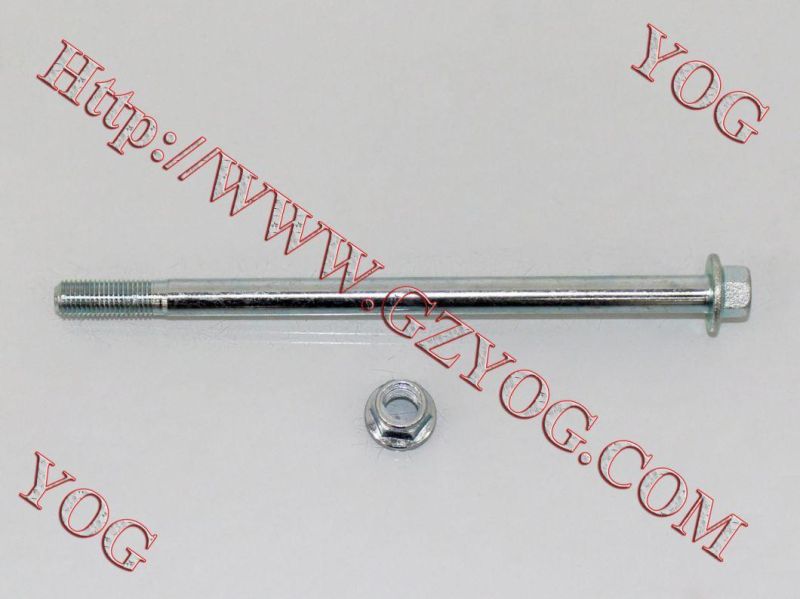 Yog Motorcycle Spare Part Rear Wheel Axle for Tvs Star (10X220) Bajaj Boxer (10X240) Tvs Star Hlx125 (12X218)