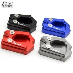 Modified Motorcycle Side Stand Extension CNC Scooter Kickstand Enlarge Pad for Vespa Gtv Gts 300ie