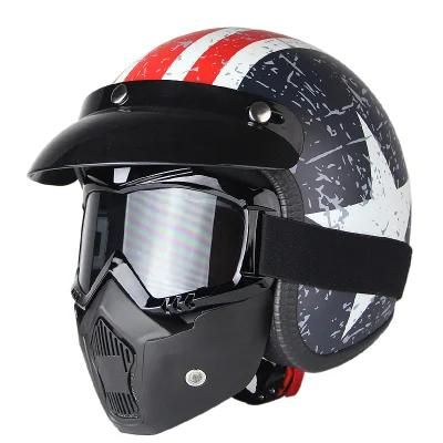 Half Face of Helmet with Mask