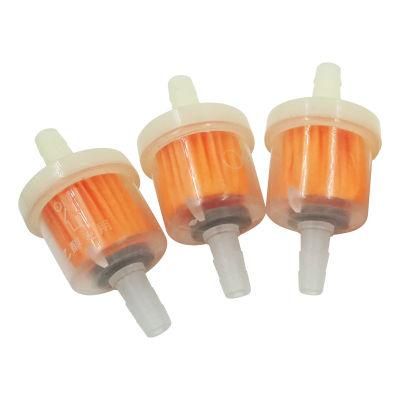 Custom Plastic Car Gasoline Fuel Filter for Motorcycle Scooter Lawnmover Gasoline Filter Cartridge
