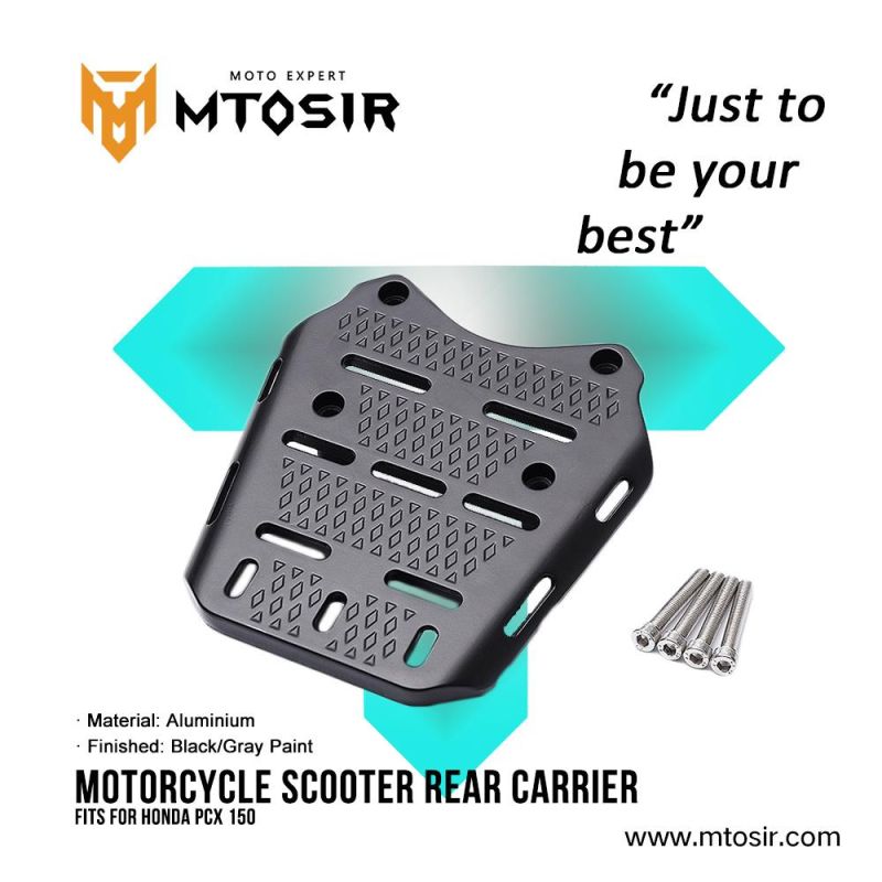 Mtosir Motorcycle Spare Parts Rear Carrier  Pcx150 Black/Gray Paint High Quality Professional Rear Carrier for Honda