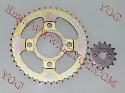 Yog Motorcycle Spare Parts Rear Front Chain Sprocket Cg125