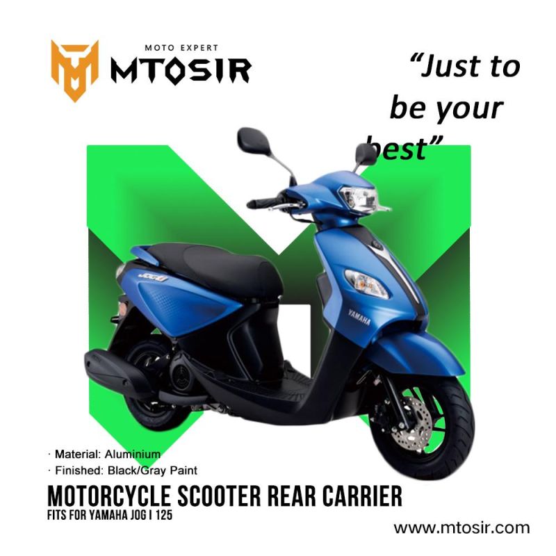 Mtosir Motorcycle Scooter YAMAHA Jogi125 Rear Carrier Black/Gray Paint High Quality Professional Rear Carrier