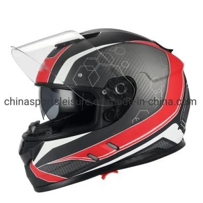 ECE Hot Sell Double Visor Full Face Motorcycle Helmet