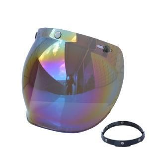 Colored Adjustable Motorcycle Half Face Helmet Bubble Visor Easy Installation