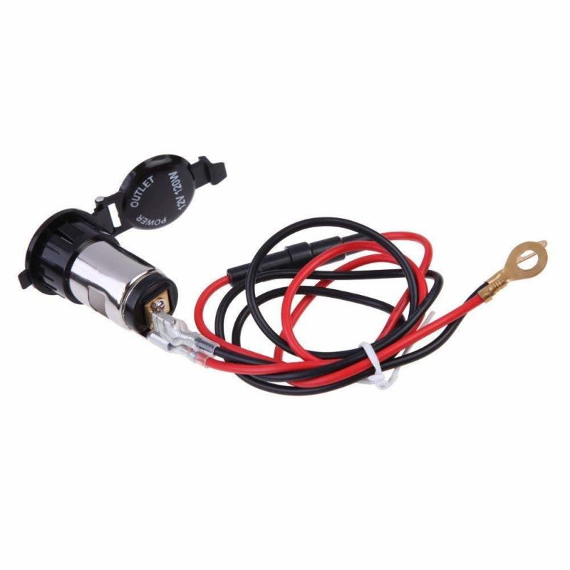 12V 120W Car Motorbike Motorcycle Boat Tractor Cigarette Lighter Power Outlet Plug Socket