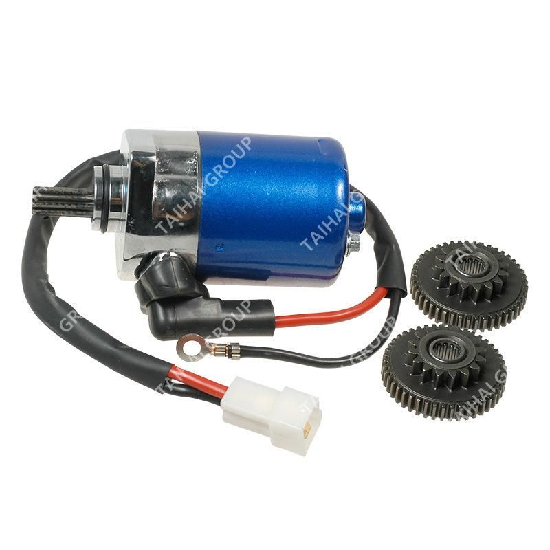 Yamamoto Motorcycle Spare Parts 100% Copper Blue Starter Motor with Wire and Gear for YAMAHA 100 (K120) Sport