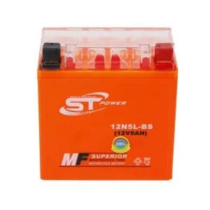 for Motorcycle Battery Use 12V 5ah 12n5l-BS 12V Gel Sealed Rechargeable Motorcycle Battery