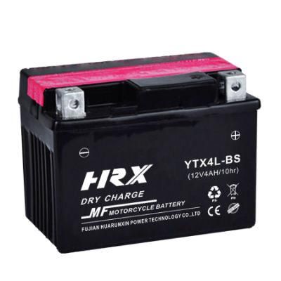 Ytx4l-BS Dry Charge Maintenance Free Lead Acid Battery 12V4ah