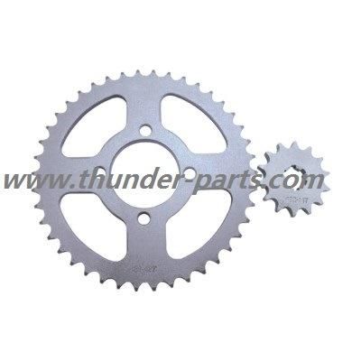 Motorcycle Chain Sprocket/Wheel Set/Kit/Catalina/Corona/Pinon/Moto Repuestos Ax-100