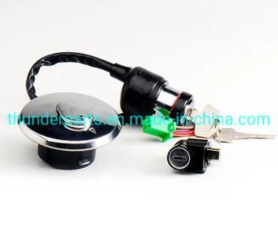 Motorcycle Ignition Switch/Llave Ignicion/Switch De Arranque/Chapa Contacto Gn125, Gy6 125/150. Boxer Bm150, Bm100. Pulsar