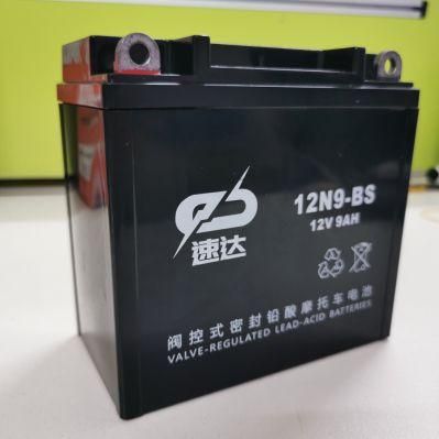 12n9-BS 12V9ah Motorcycle Battery Rechargeable Battery VRLA Battery Lead Acid Battery