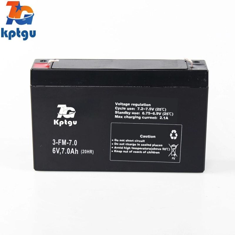 6V7ah AGM Scooter Battery Rechargeable Lead Acid Motorcycle Battery with Extreme Vibration Resistance