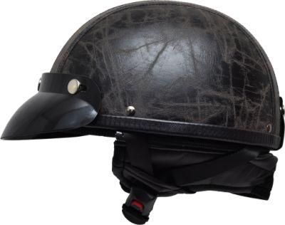 German Style Motorcycle Half Face Helmet with Goggles. Good Sale From China