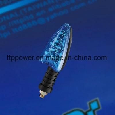 V6 LED Blue Motorcycle Parts Motorcycle Turning Light, Turn Signal, Indicator M10*1.25