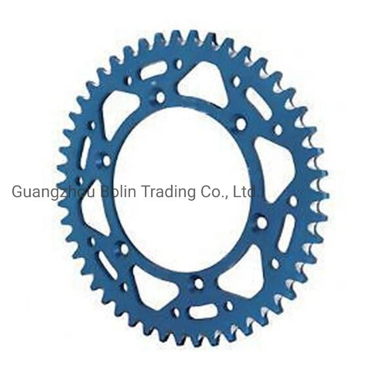 Custom Blue Aluminium 51t Rear Motorcycle Sprocket for Ktm Sxf 250