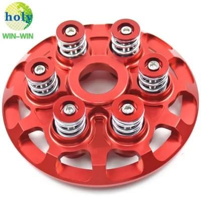 CNC Motorcycle Pressure Plate-a No Teeth Version with Nice Anodized CNC Machining Motorcycle Spare Parts