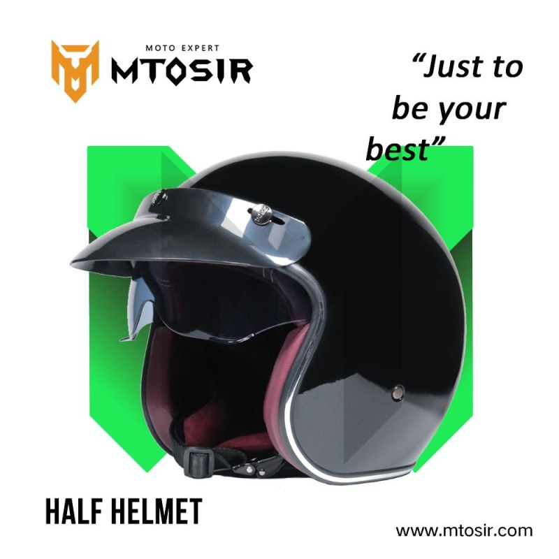 Mtosir Half Helmet High Quality Universal Motorcycle Scooter Dirt Bike Bicycle Safety Sunshade Half Face Helmet