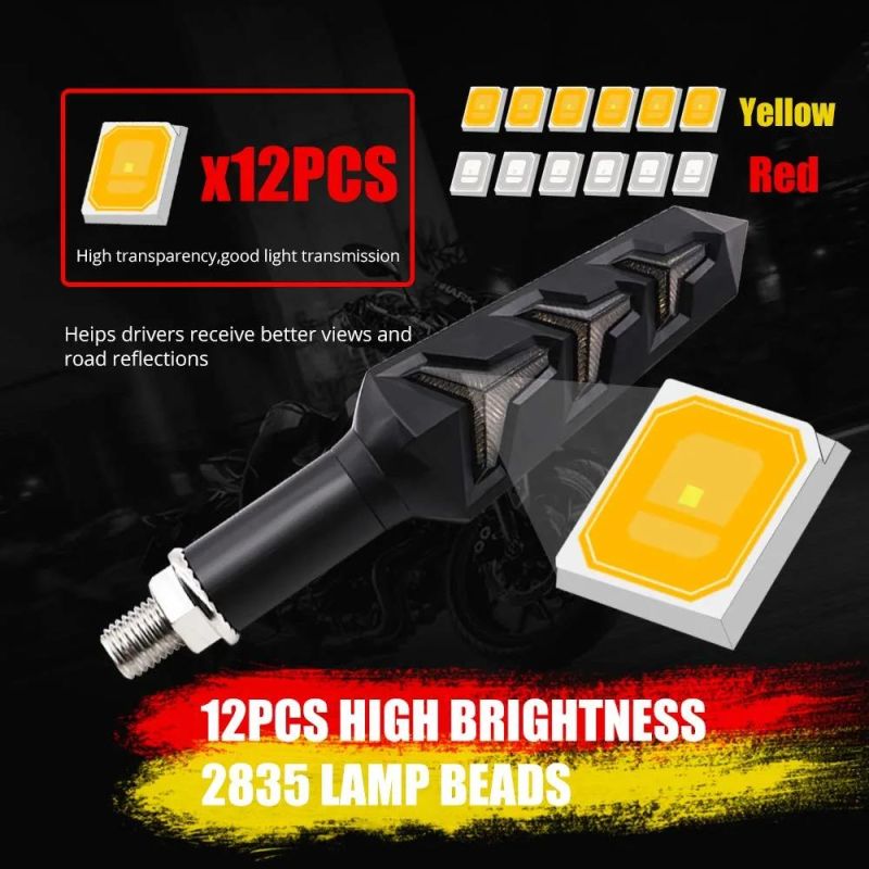 Motorcycle Accessories LED Turn Signal Light Flowing Flashing Dynamic Blinker Lights