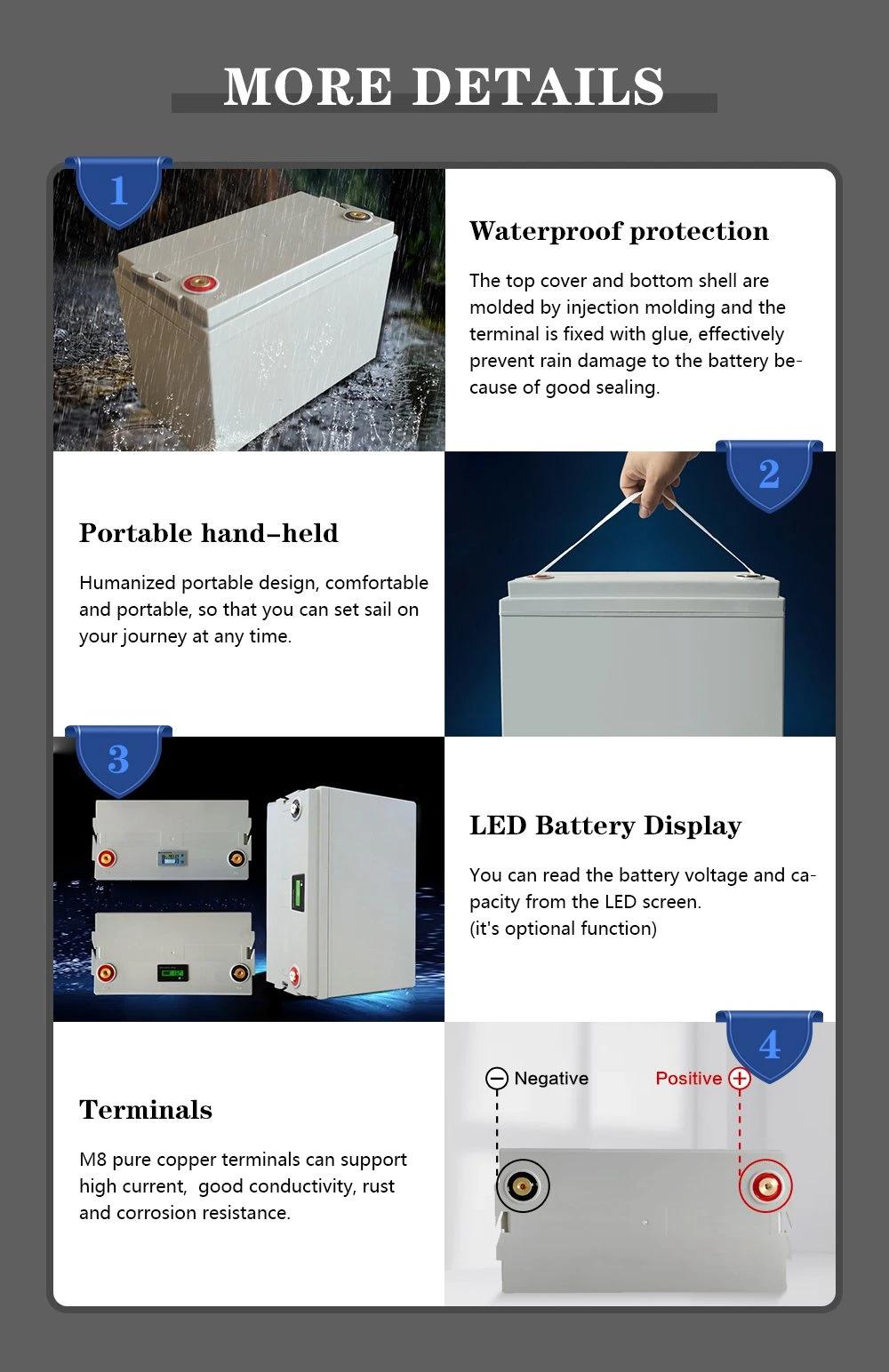 Manufacturer Supply Rechargeable Lithium Battery 12V/24V 36ah Lithium Ion Battery / LiFePO4 Starter Battery for Electrical Vehicle/Motorcycle with RoHS CE CB UL