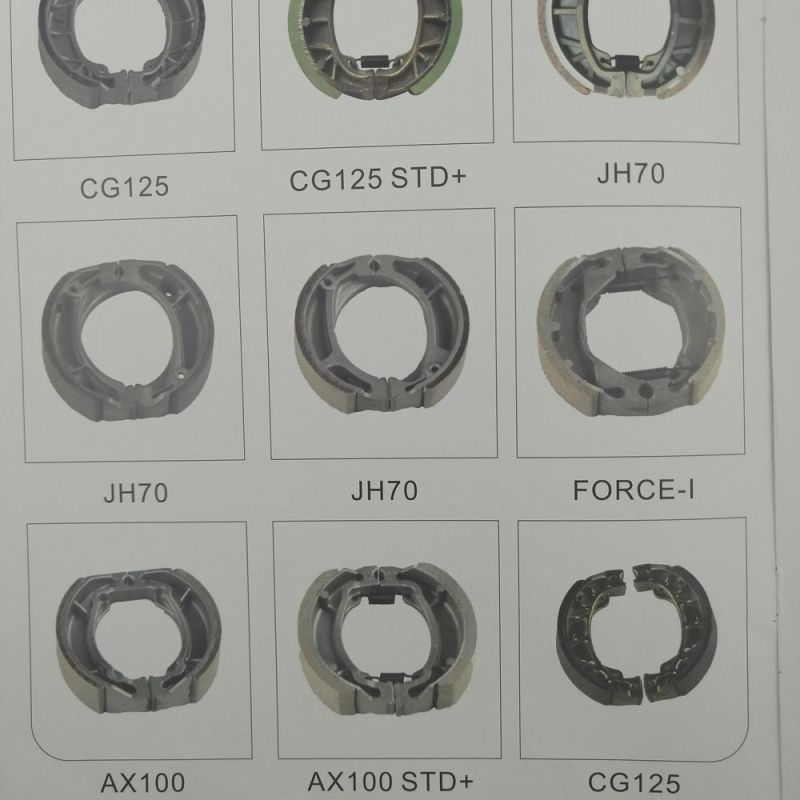 High Quality Motorcycle Brake Shoe Spare Parts for Cg125