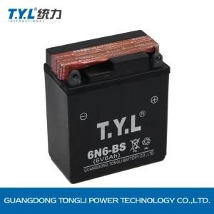 6n6-BS 6V6ah Dry Charged Mf Battery/Motorcycle Parts/Motorcycle Battery