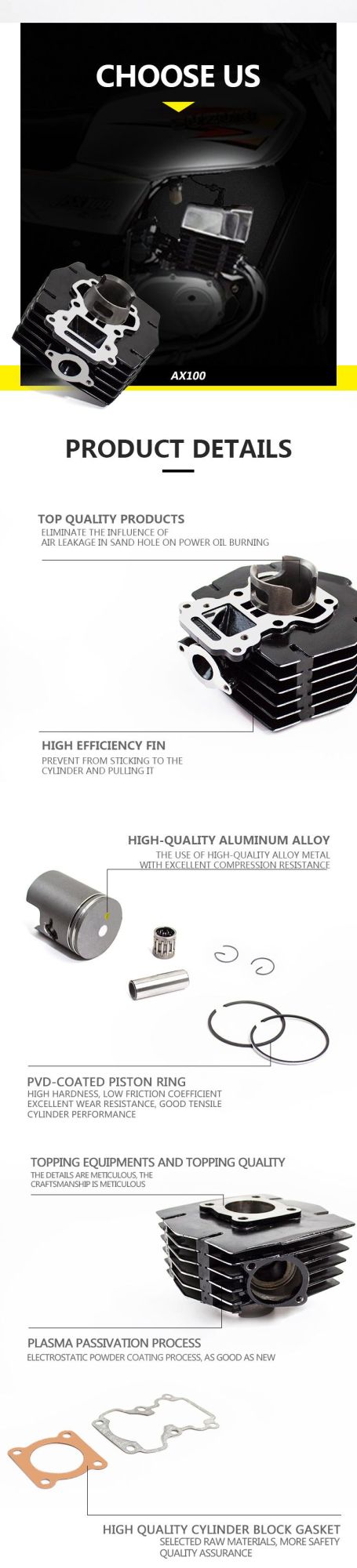 Motorcycle Cylinder Motorcycle Part Motorcycle Cylinder Block