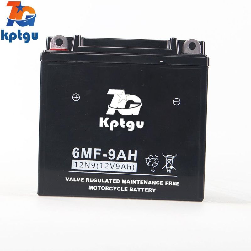 12n9-12V9ah AGM Rechargeable Lead Acid Motorcycle Battery with Extreme Vibration Resistance