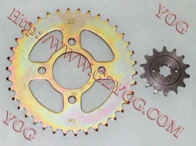 Yog Motorcycle Parts Sprocket Kit for Bajaj Pulsar 200 Cg125 Bajajbm150 Bajajboxer