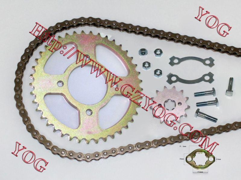 Motorcycle Chain Sprocket Kit Chain System Dy100 GS125 C70