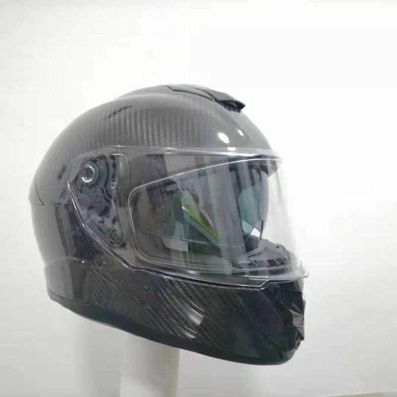 Factory OEM Cool Black Carbon Fiber Full Face Motorcycle Helmets for Sale