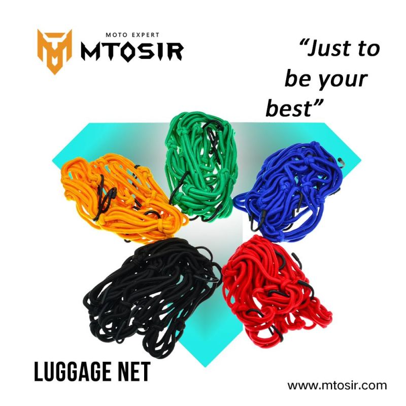 Mtosir High Quality Luggage Net Universal Motorcycle High- Strength Rubber Elastic Luggage Cargo Strap Net Motorcycle Accessories