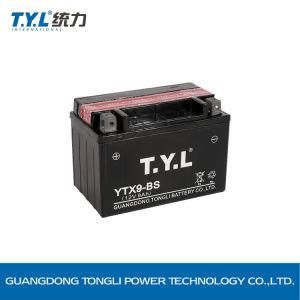 Tyl Ytx9-BS 12V9ah Dry Charged Mf Motorcycle Battery with OEM Available