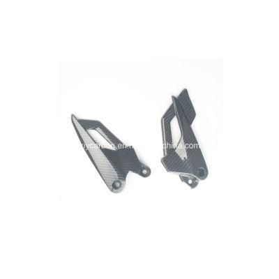 Carbon Motorcycle Part Heel Plates for Triumph Tiger 800