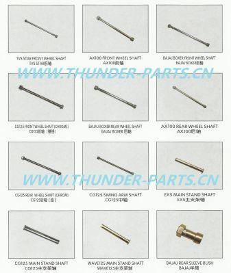 Motorcycle Main/Side Stand/Wheel Axle/Footstep/Footrest/Apoyapie/PATA Lateral/Eje Rueda