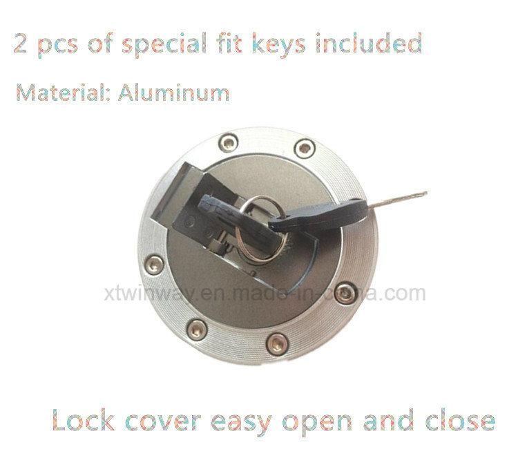 Wy125 Motorcycle Parts Fuel Gas Tank Cap Cover Lock with 2 Keys