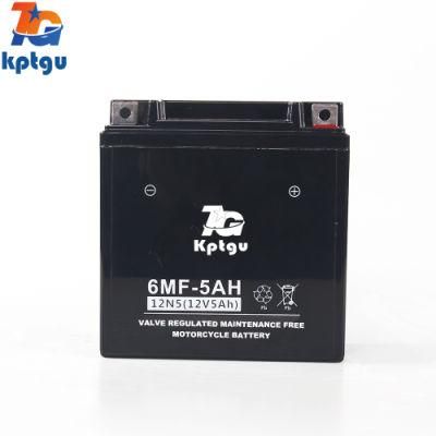 12n5-12V5ah Sealed Maintenance-Free AGM Rechargeable Lead Acid Motorcycle Battery