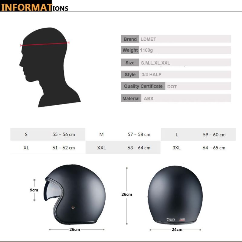 Motorcycle Helmet Jet Open Face Helmet with Lens Cascos PARA Moto