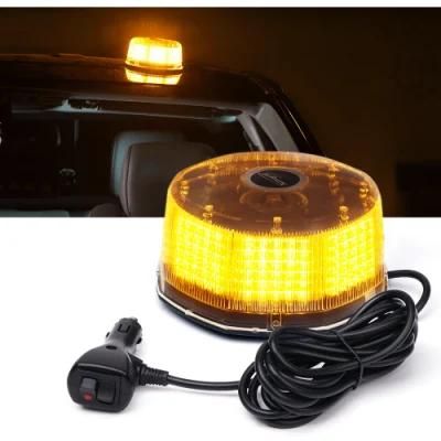 12V Vehicle Truck Snow Plow 40 LED Emergency Warning Rotating Strobe Beacon Light, 14 Flash Modes Revolving Safety Caution Light with Magnetic