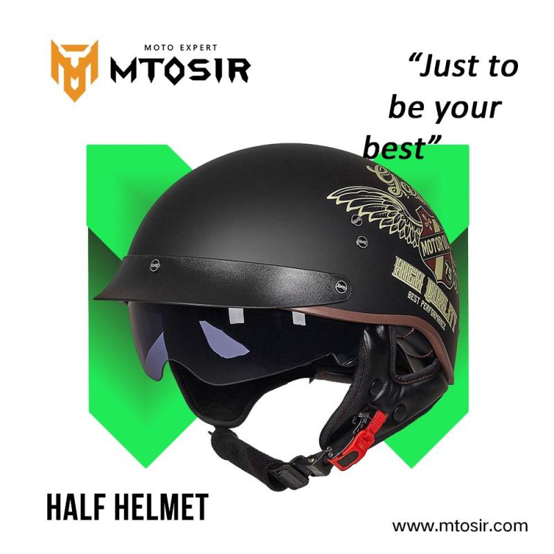 Mtosir Motorcycle Helmet All Seasons Universal Fashion Half Face Electric Bicycle Motorcycle Helmet