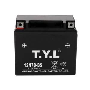 Original Factory Price 12V 7ah Mf Lead-Acid Motorcycle Battery