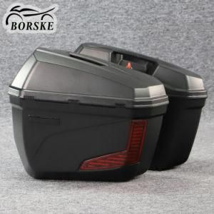 Motorcycle Saddle Bags LED Side Box and Side Case Box Motorcycle for Honda Suzuki Kawasaki YAMAHA