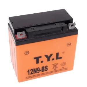12V9ah /12n9-BS/ 12n9l-BS Motorcycle Lead-Acid Battery for Gn 125
